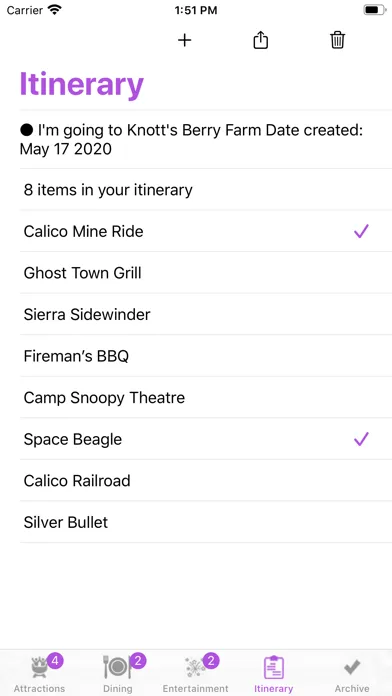 Capturas de pantalla de ThemePark Checklist:Buena Park