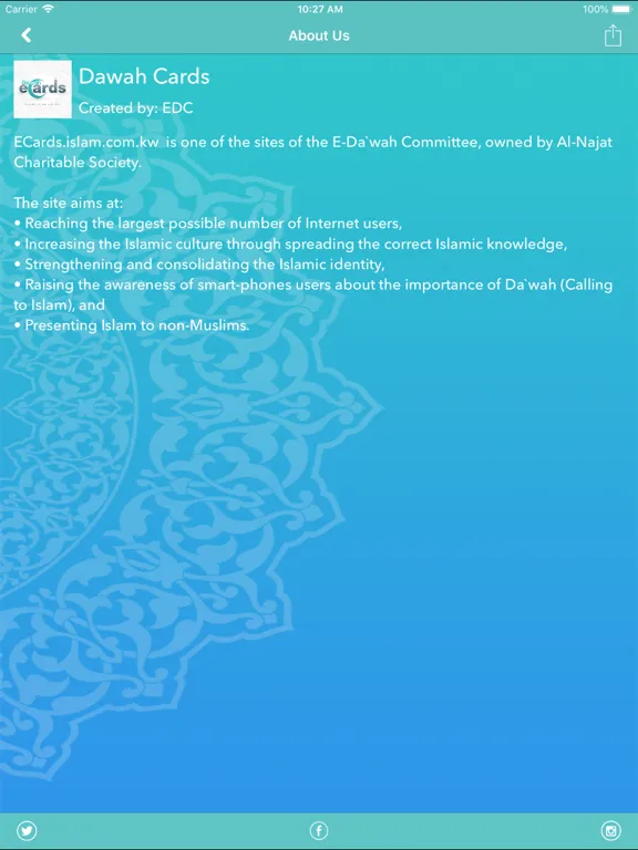 Dawah Cards & Stickers iPad 应用截图