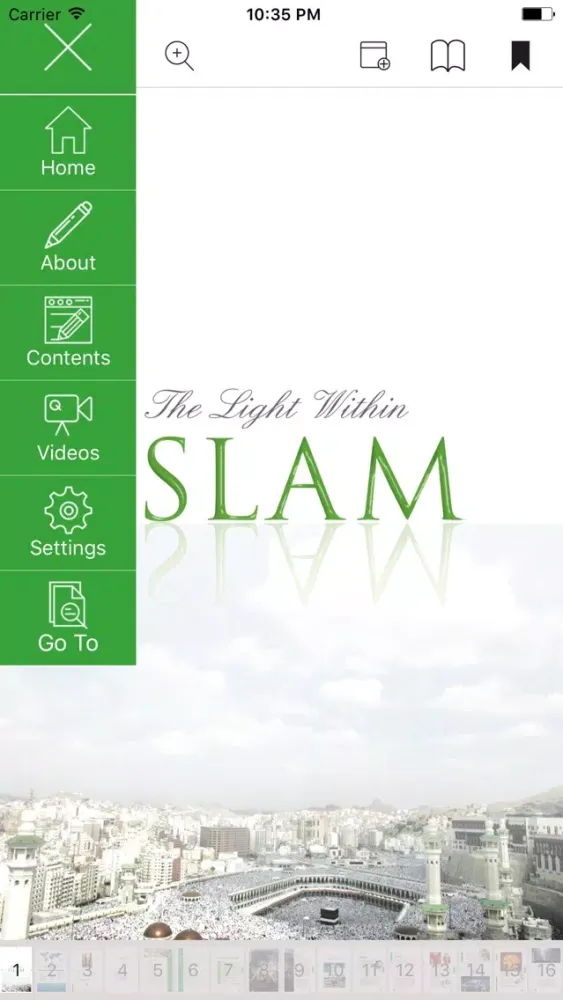 Ảnh chụp màn hình của The light within islam