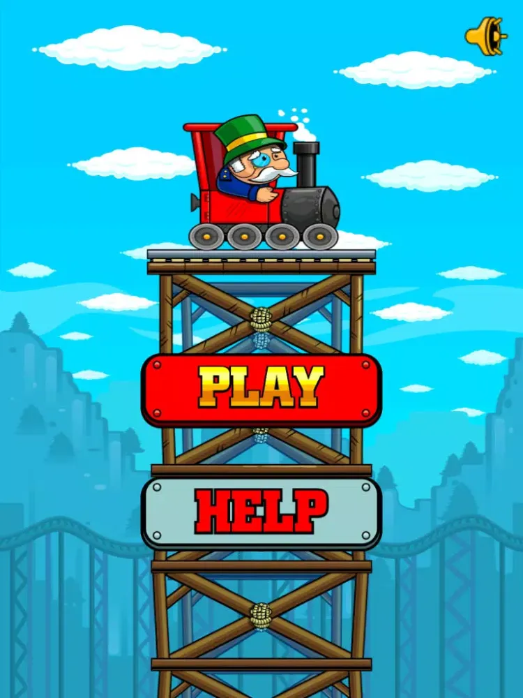 Little Tram Engine Chug - Build Your Bridge iPad 应用截图