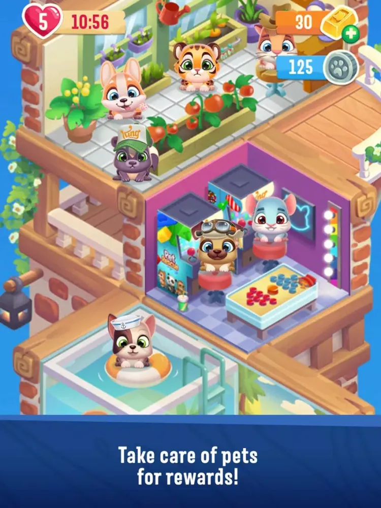 ภาพหน้าจอของ Pet Rescue Puzzle Saga iPad 