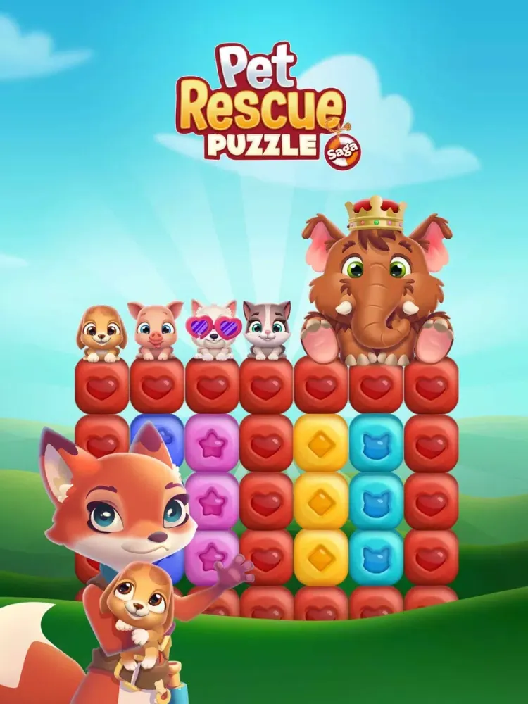 ภาพหน้าจอของ Pet Rescue Puzzle Saga iPad 