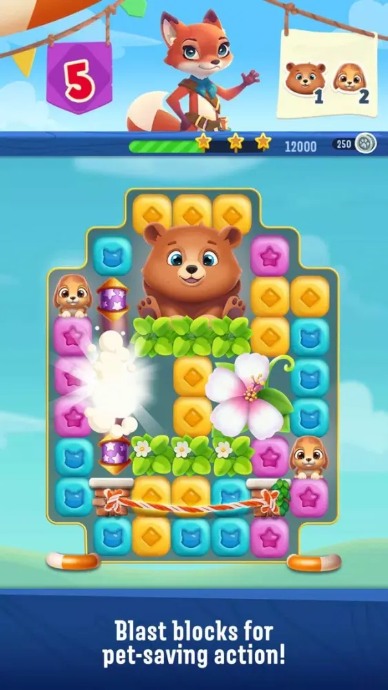 ภาพหน้าจอของ Pet Rescue Puzzle Saga