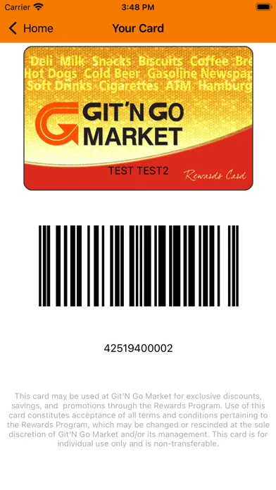 Git'N Go Rewards 스크린샷
