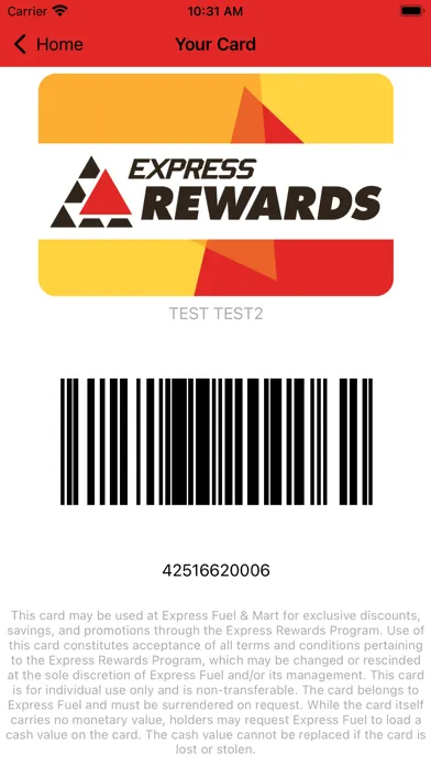 Capturas de pantalla de Express Rewards