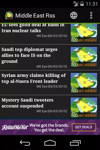 Middle East Rss Screenshots