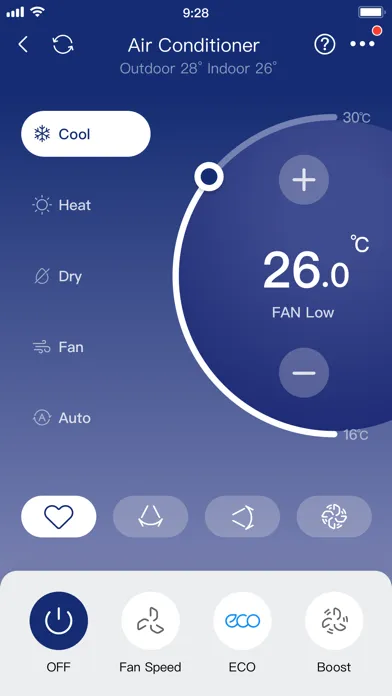 Captures d'écran de Carrier Air Conditioner