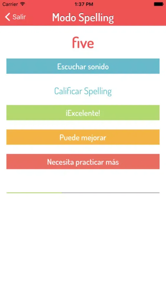 Ảnh chụp màn hình của Mi Dictado