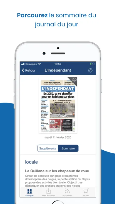 L'Indépendant Le Journal سکرین شاٹس