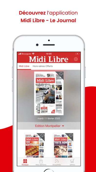 Capturas de tela do Midi Libre Le Journal