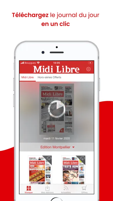 Capturas de tela do Midi Libre Le Journal