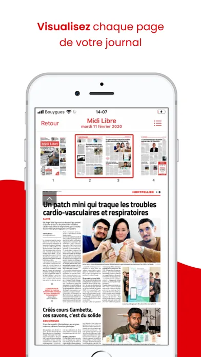Capturas de tela do Midi Libre Le Journal