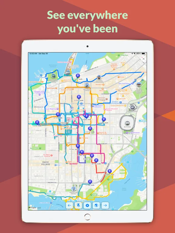 Pathy: Your workout routes iPad  Screenshots