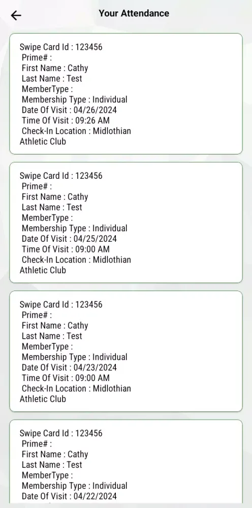 Capturas de pantalla de Midlothian Athletic Club