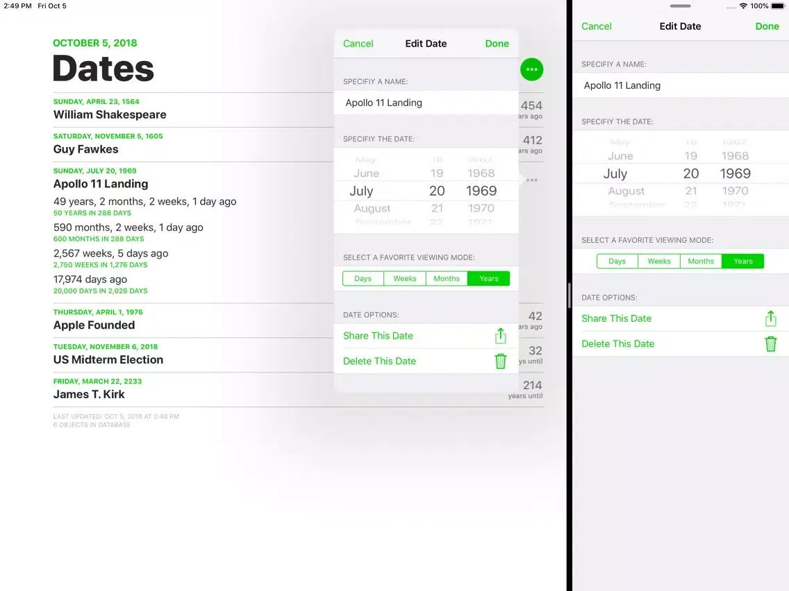 Capturas de tela do Midnight Dates Classic iPad 