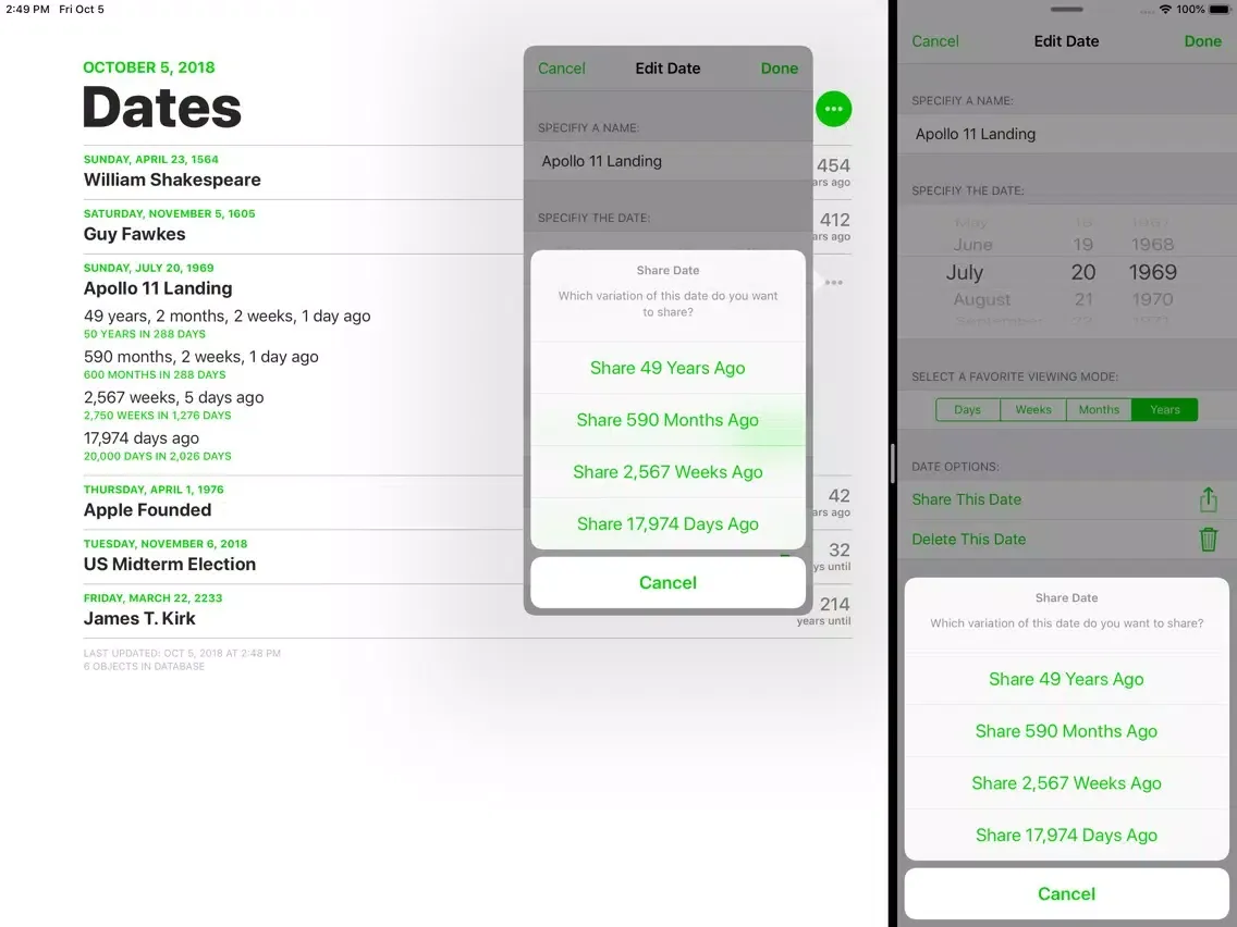 Capturas de tela do Midnight Dates Classic iPad 