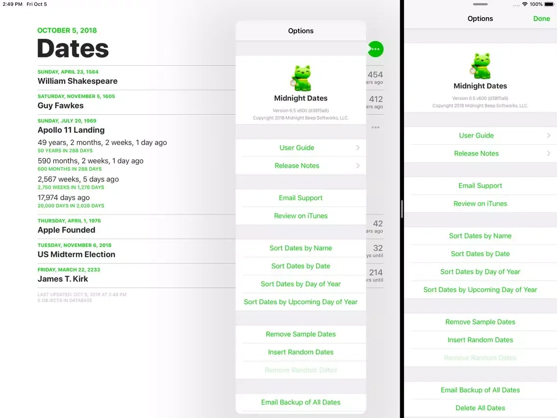 Capturas de tela do Midnight Dates Classic iPad 
