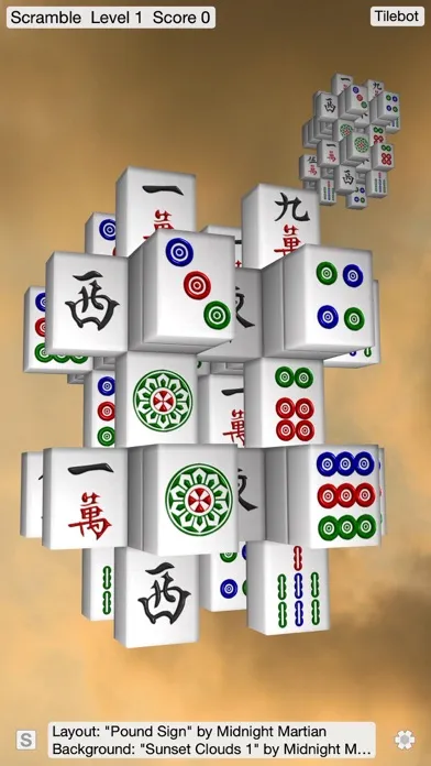 Capturas de tela do Moonlight Mahjong Lite