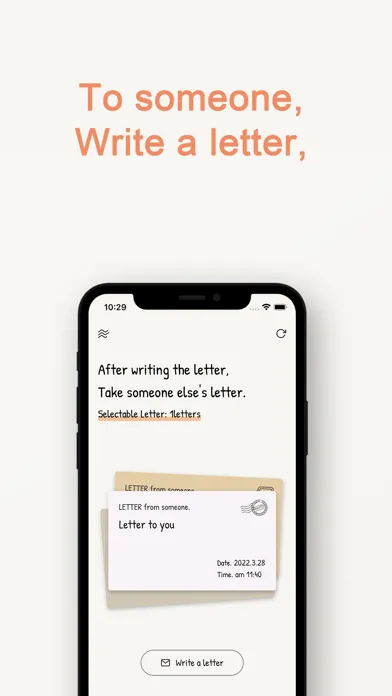 Dearyou : letter service應用截圖