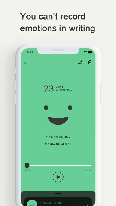 Murmur : voice diary سکرین شاٹس