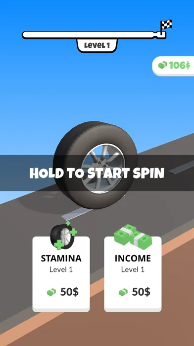 Tangkapan layar Longest Spin
