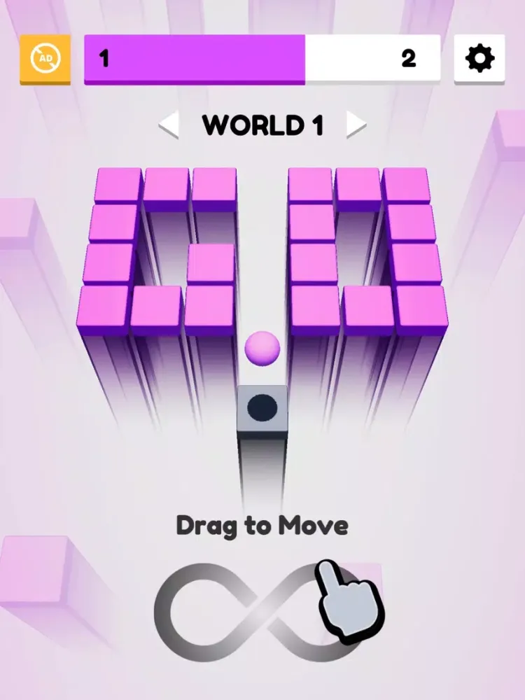 Tangkapan skrin Sky Bounce 3D iPad 