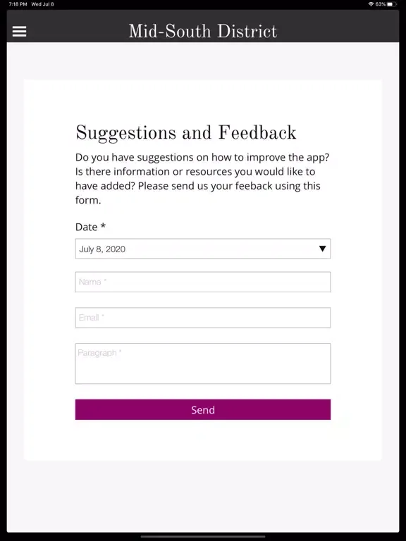 Screenshot di Mid-South District of LCMS iPad 
