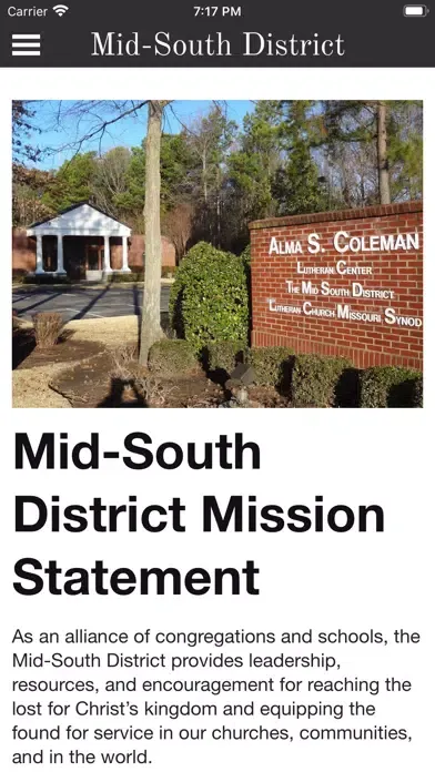 Screenshot di Mid-South District of LCMS