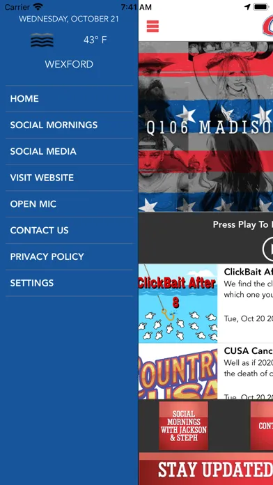 Tangkapan skrin Q106 - Madison's Country