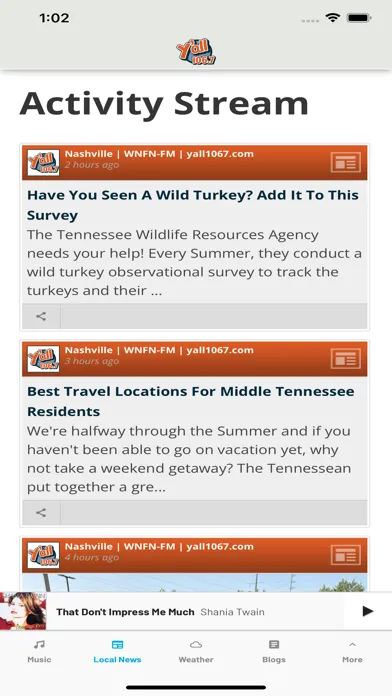 Y'all 106.7 Screenshots