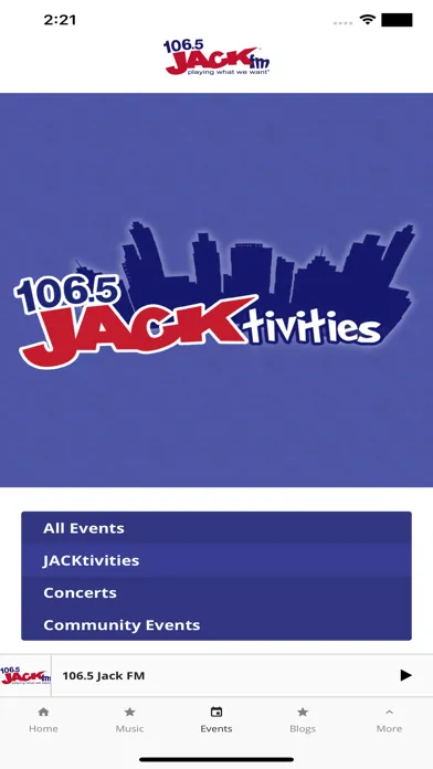 Capturas de pantalla de Jack 106.5 FM WVFM