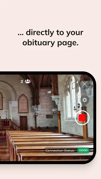 MemoryShare Funeral Webcasting سکرین شاٹس