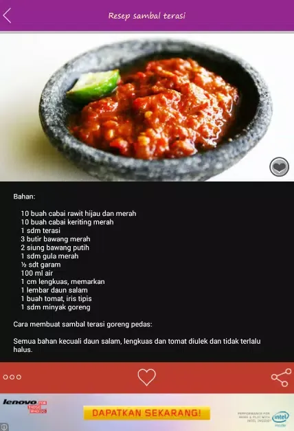 Aneka Resep Sambal Ekran Görüntüleri