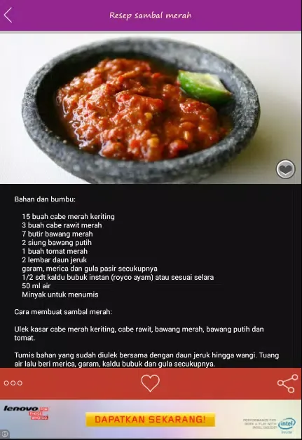Aneka Resep Sambal Ekran Görüntüleri