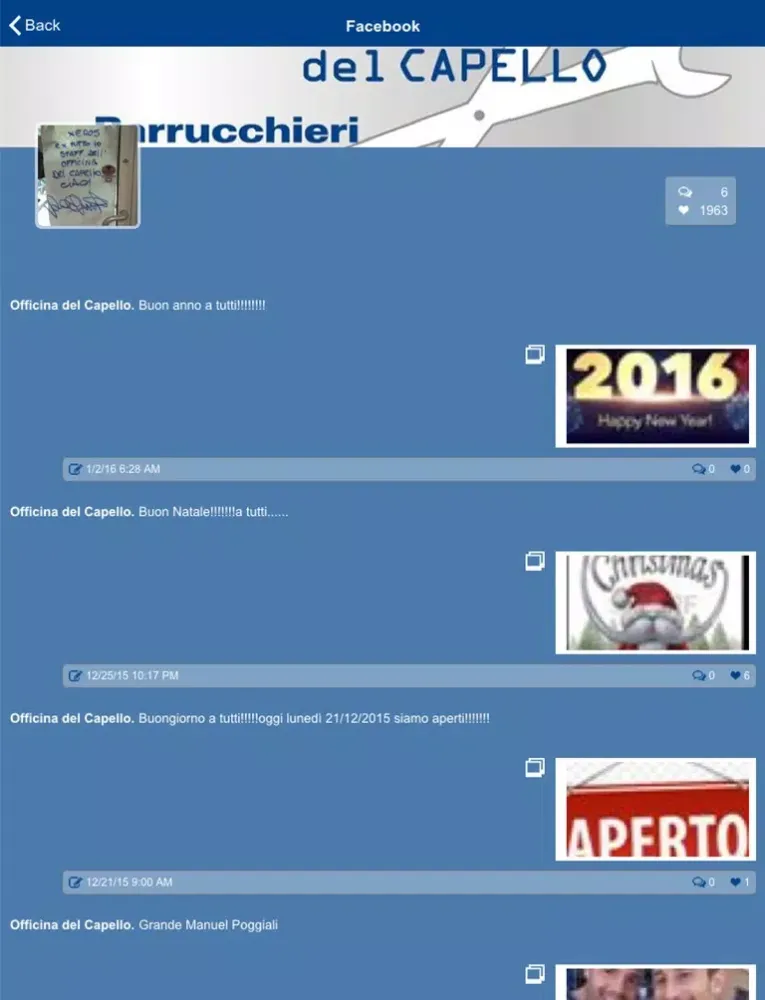 Officina del Capello iPad  Screenshots