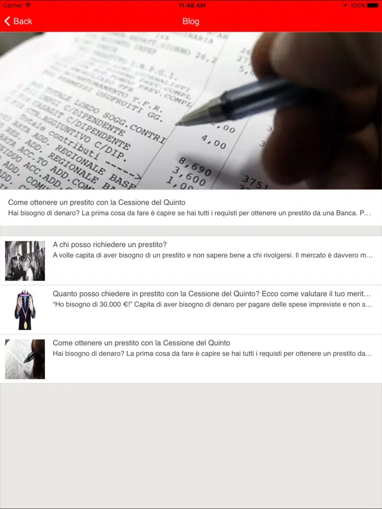 Nadia Taurino Finanziamenti iPad  Screenshots