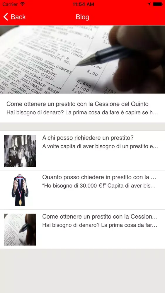 Nadia Taurino Finanziamenti Screenshots