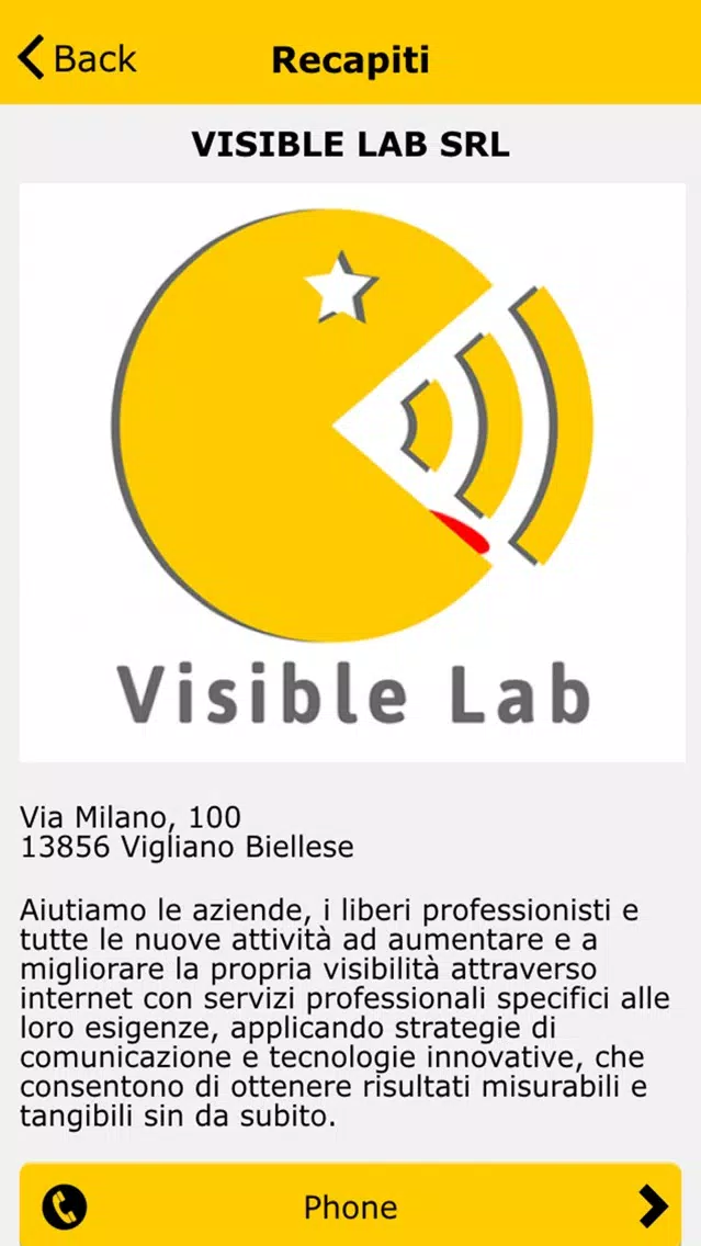 Capturas de tela do Visible App