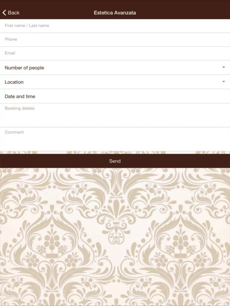 Capturas de tela do Maison Beauté iPad 