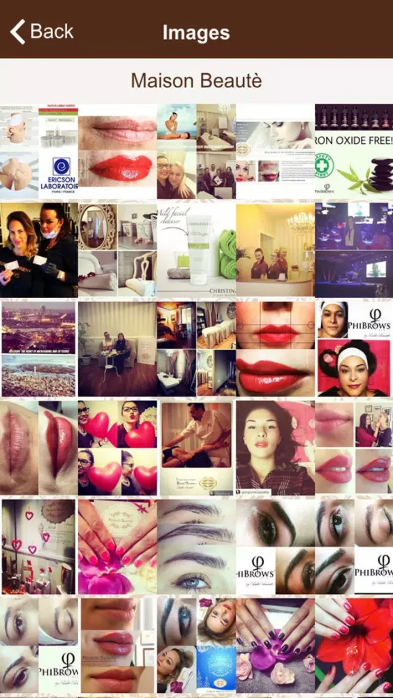 Capturas de tela do Maison Beauté
