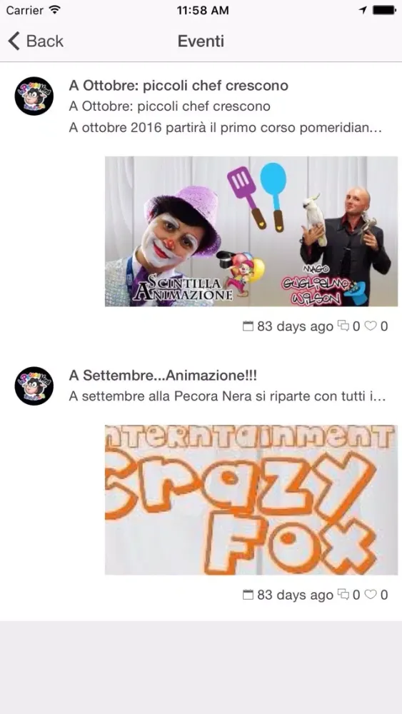 Capturas de tela do La Pecora Nera
