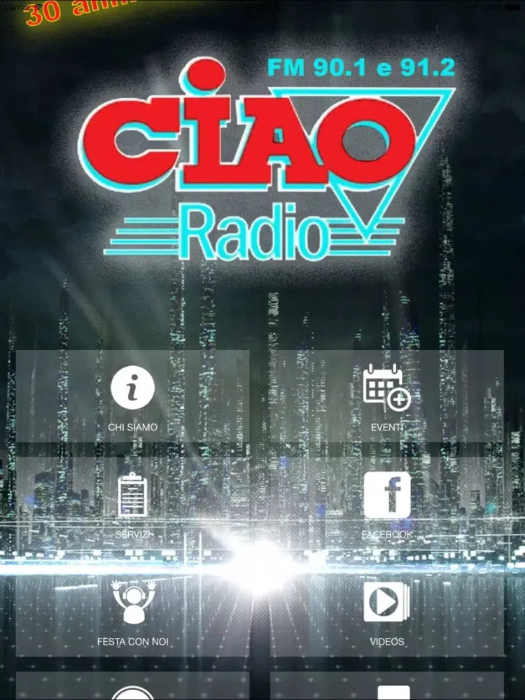 Screenshot di CIAO RADIO iPad 