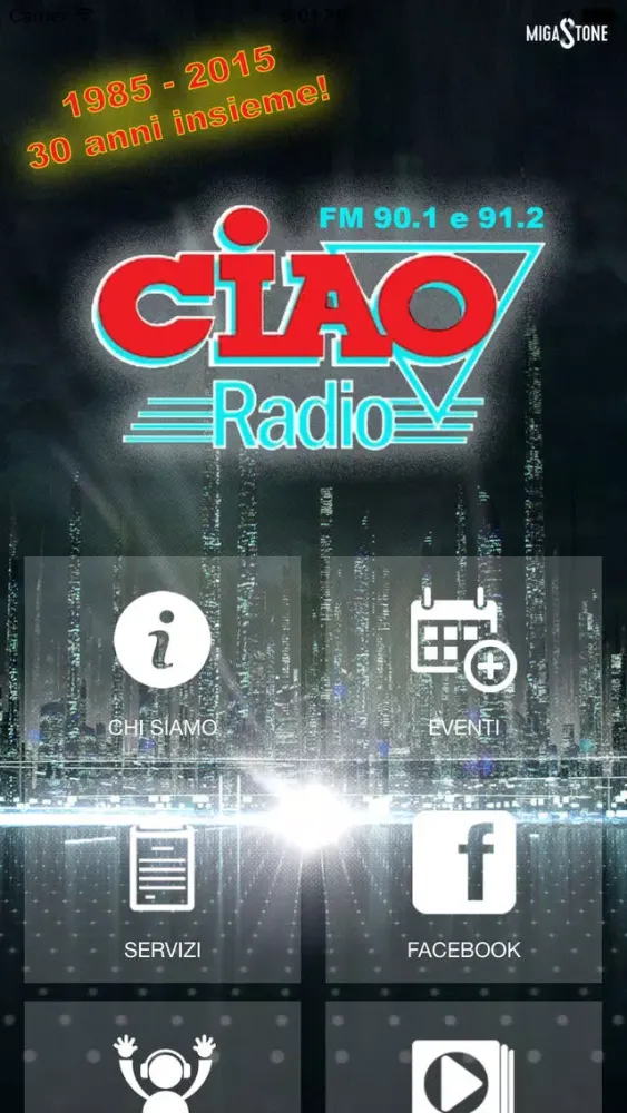 Screenshot di CIAO RADIO