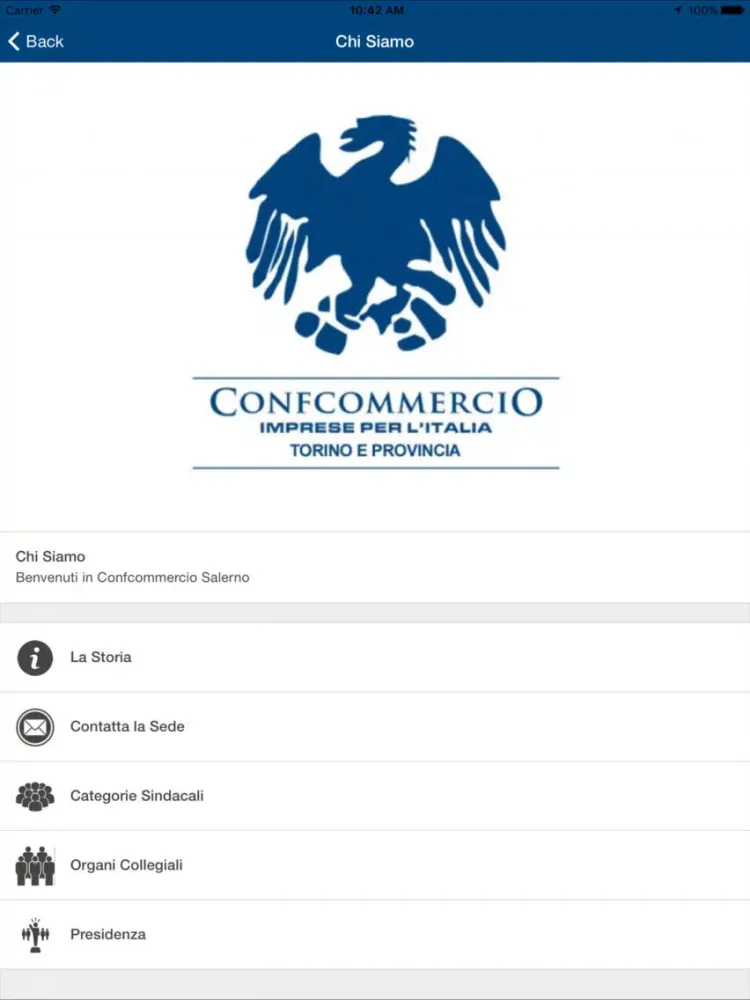 Confcommercio Salerno iPad  스크린샷