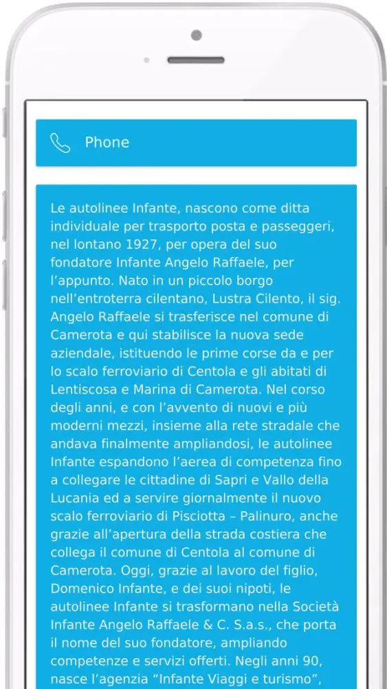 Tangkapan layar Infante Viaggi