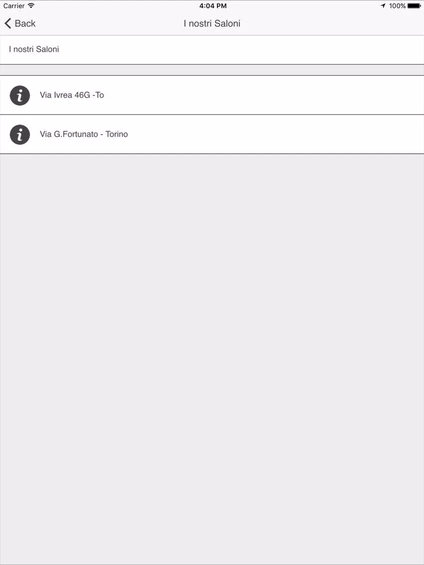 Tangkapan layar Araba Fenice iPad 