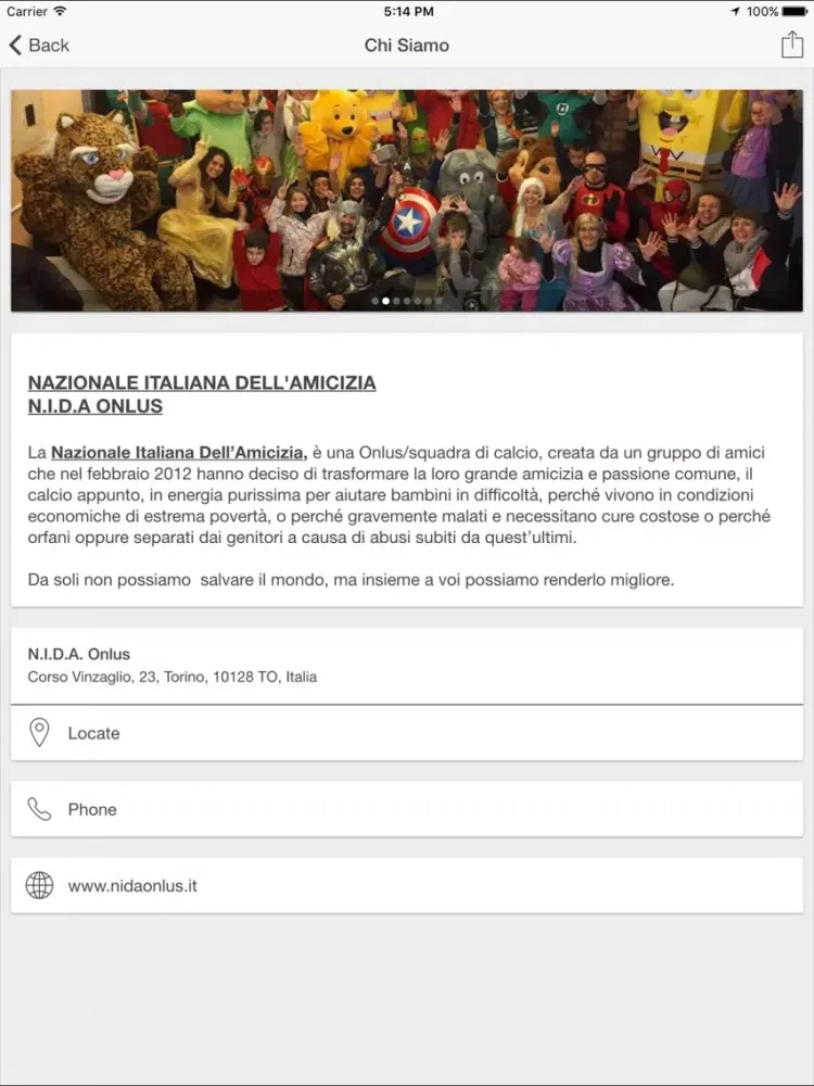 NIDA Onlus iPad 應用截圖