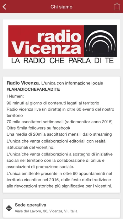 Radio Vicenza Screenshots
