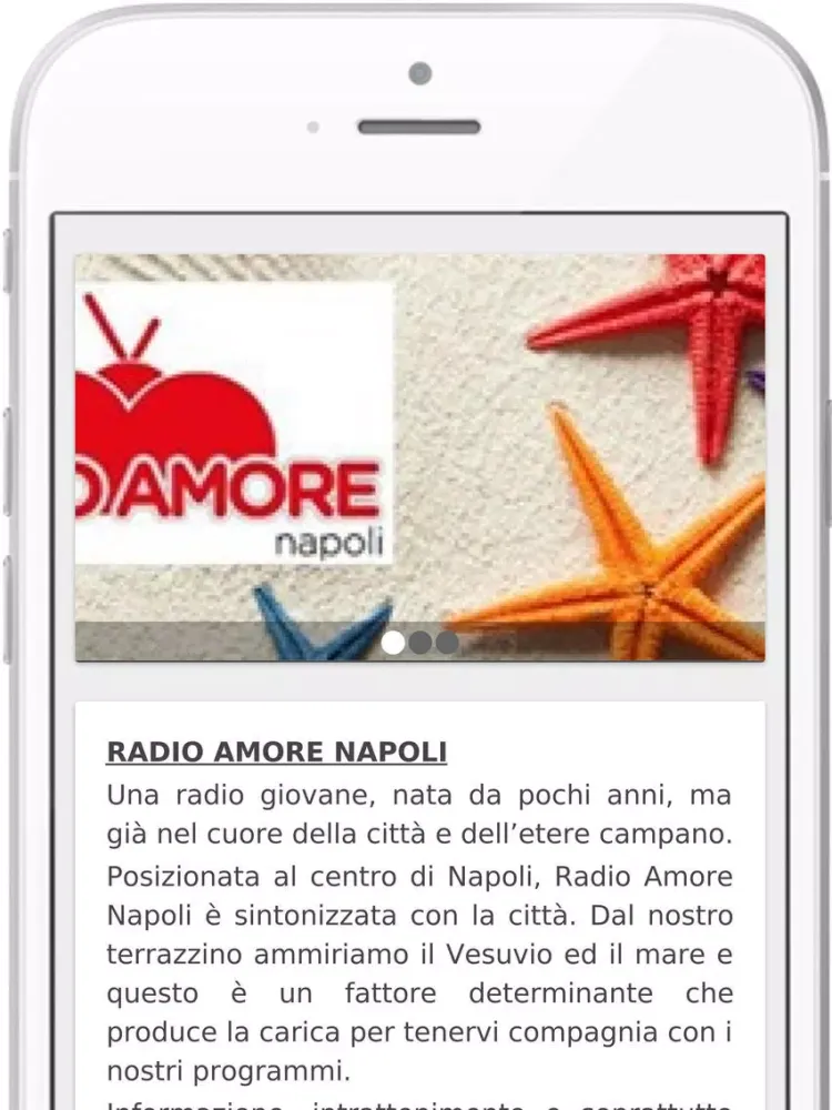 Radio Amore Napoli iPad 应用截图