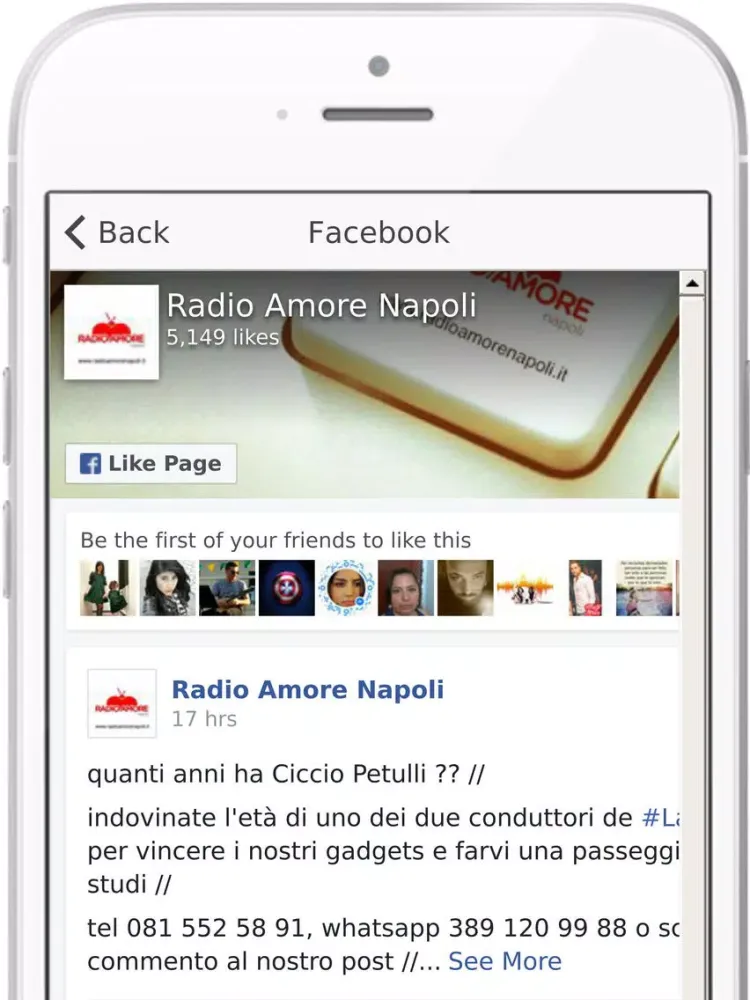 Radio Amore Napoli iPad 应用截图